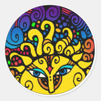 Sun / El Sol whimsical 20 count stickers