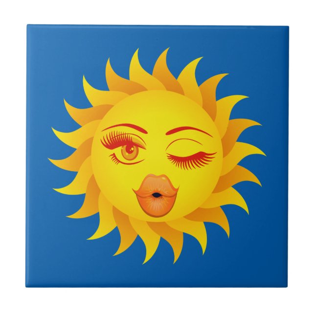 Sun Emoji Tile (Front)
