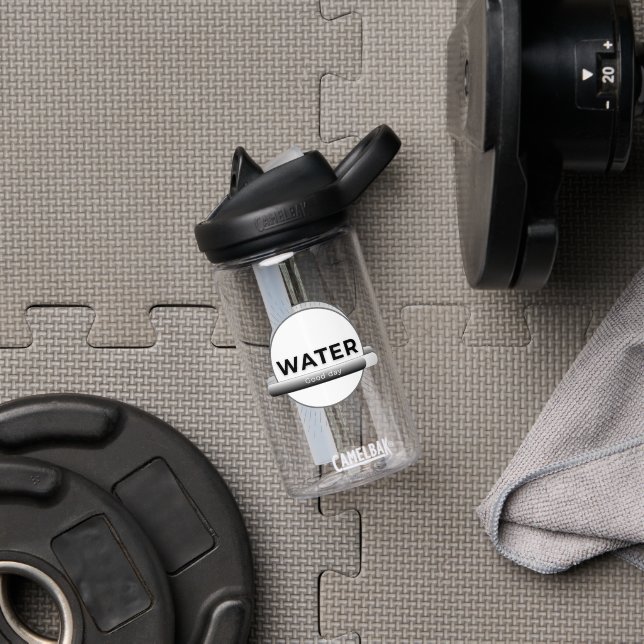 Sun Energy Water Quote | Custom Name Bottle (Gym (Rotated))