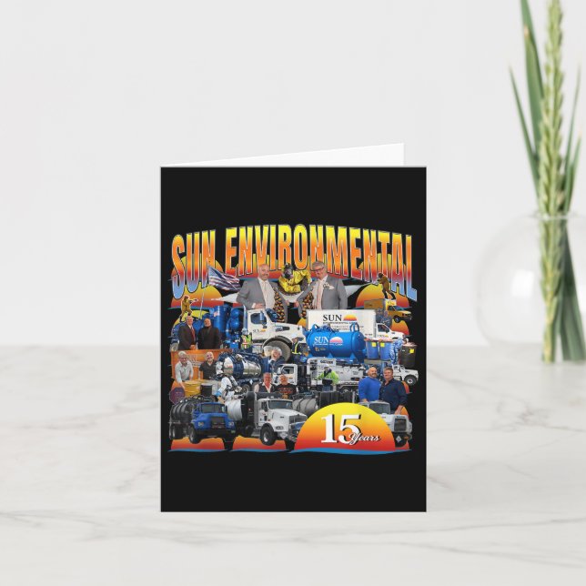 Sun Environmental Company Anniversary V2  Card (Front)