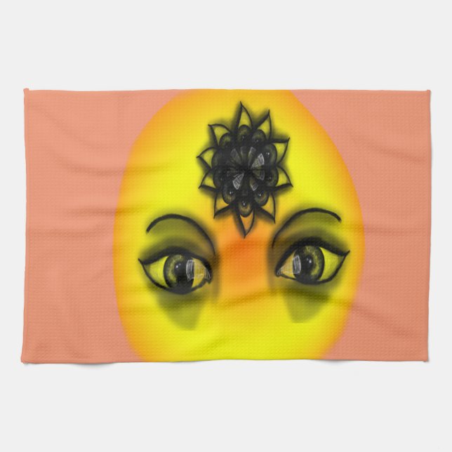 Sun eyes tea towel (Horizontal)