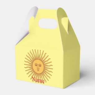 Sun face Art Illustration Thunder_Cove Favour Box