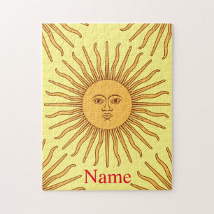 Sun face Art Illustration Thunder_Cove Jigsaw Puzzle