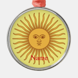 Sun face Art Illustration Thunder_Cove  Metal Tree Decoration