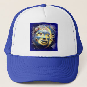 sun face/ moon face cap