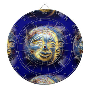 sun face/ moon face dartboard