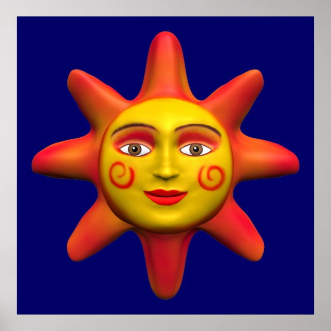 Sun face poster (Front)