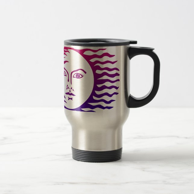 Sun Face Travel Mug (Right)