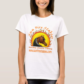 Sun Fire Stables Logo on Front T-Shirt
