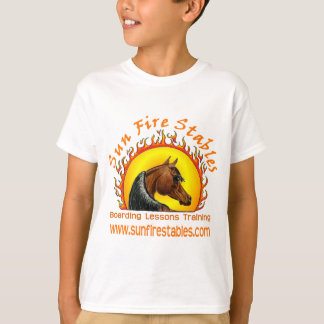 Sun Fire Stables Logo on Front T-Shirt