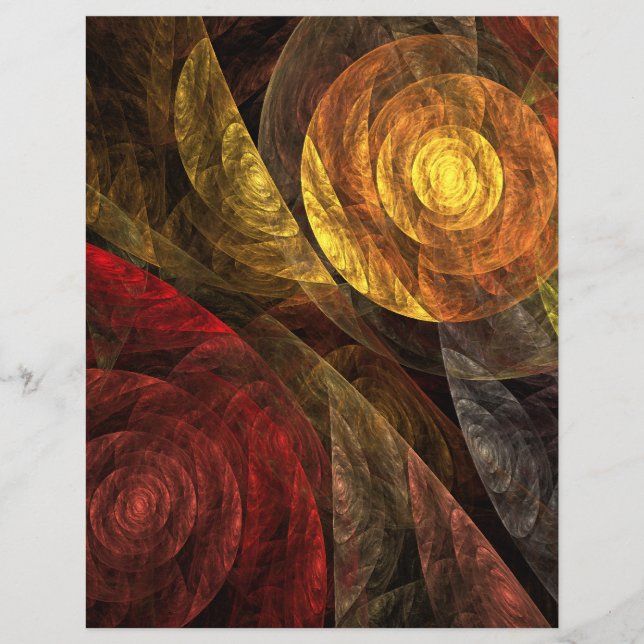Sun Flower Floral Modern Abstract Art Pattern (Front)