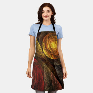 Sun Flower Floral Modern Abstract Art Pattern Apron