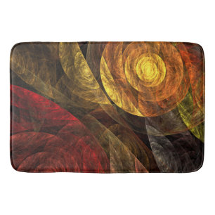 Sun Flower Floral Modern Abstract Art Pattern Bath Mat