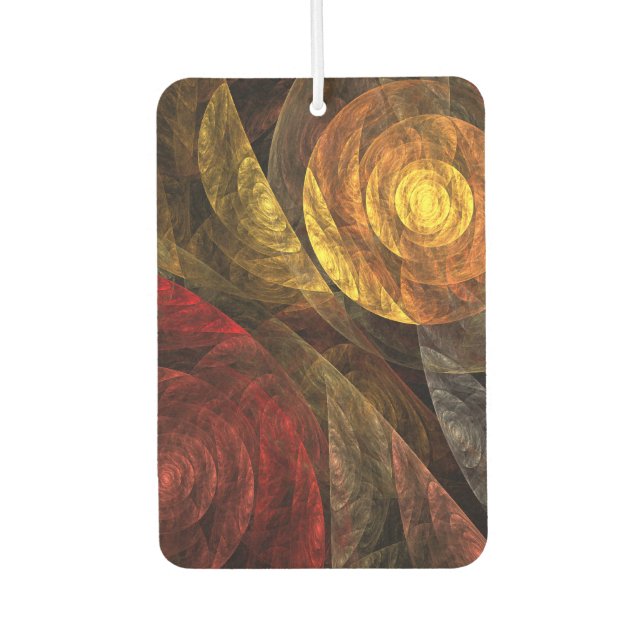 Sun Flower Floral Modern Abstract Art Pattern Car Air Freshener (Front)
