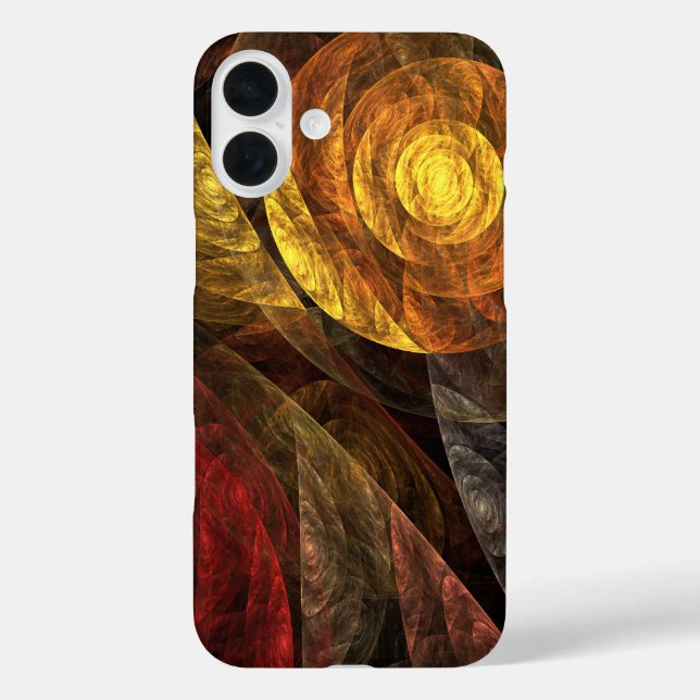 Sun Flower Floral Modern Abstract Art Pattern Case-Mate iPhone Case (Back)