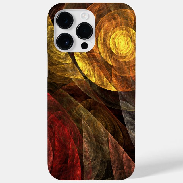 Sun Flower Floral Modern Abstract Art Pattern Case-Mate iPhone Case (Back)