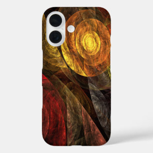 Sun Flower Floral Modern Abstract Art Pattern iPhone 16 Case