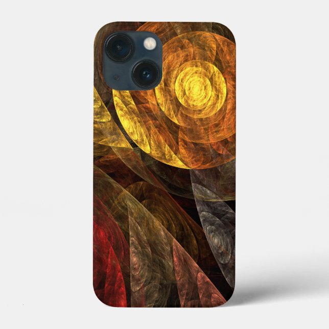 Sun Flower Floral Modern Abstract Art Pattern Case-Mate iPhone Case (Back)