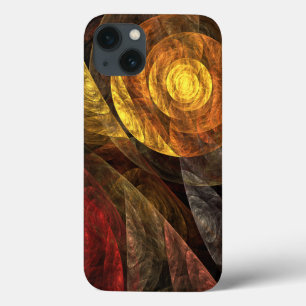 Sun Flower Floral Modern Abstract Art Pattern iPhone 13 Case