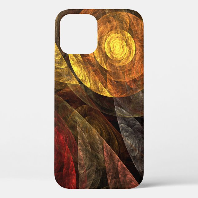 Sun Flower Floral Modern Abstract Art Pattern Case-Mate iPhone Case (Back)