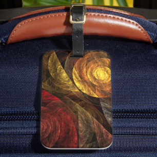 Sun Flower Floral Modern Abstract Art Pattern Luggage Tag