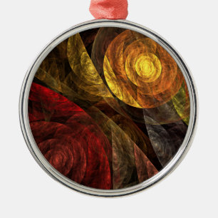 Sun Flower Floral Modern Abstract Art Pattern Metal Tree Decoration