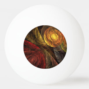 Sun Flower Floral Modern Abstract Art Pattern Ping Pong Ball