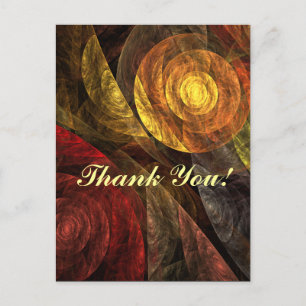 Sun Flower Floral Modern Abstract Art Pattern Postcard