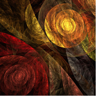 Sun Flower Floral Modern Abstract Art Pattern Standing Photo Sculpture