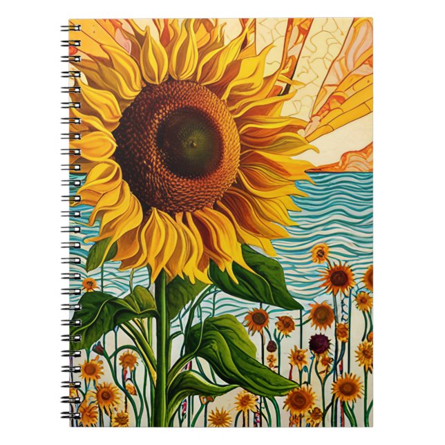 Sun flower notebook (Front)