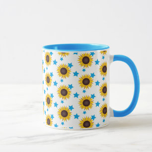 Sun Flowers background   Mug