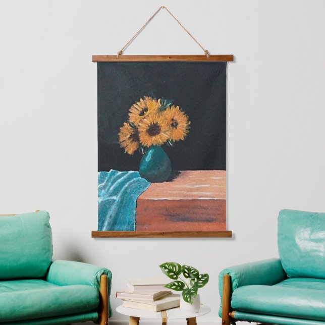 Sun Flowers  Hanging Tapestry (Living Room)