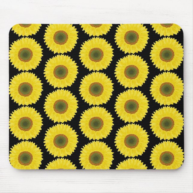 Sun flowers mouse mat (Front)