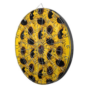 sun flowers petals swim dive marine nature yellow dartboard