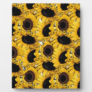 sun flowers petals swim dive marine nature yellow plaque
