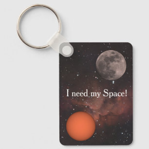 sun, full moon, Nebula Key Ring