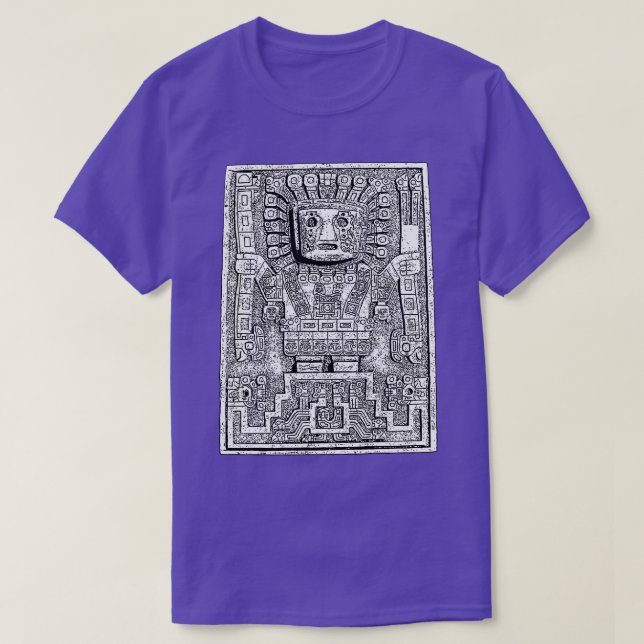 Sun gate Sun God Viracocha Pre Columbian 1 T-Shirt (Design Front)