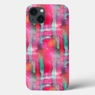 Sun glare abstract painted watercolor iPhone 13 case