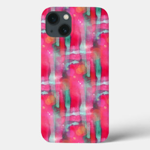 Sun glare abstract painted watercolor iPhone 13 case