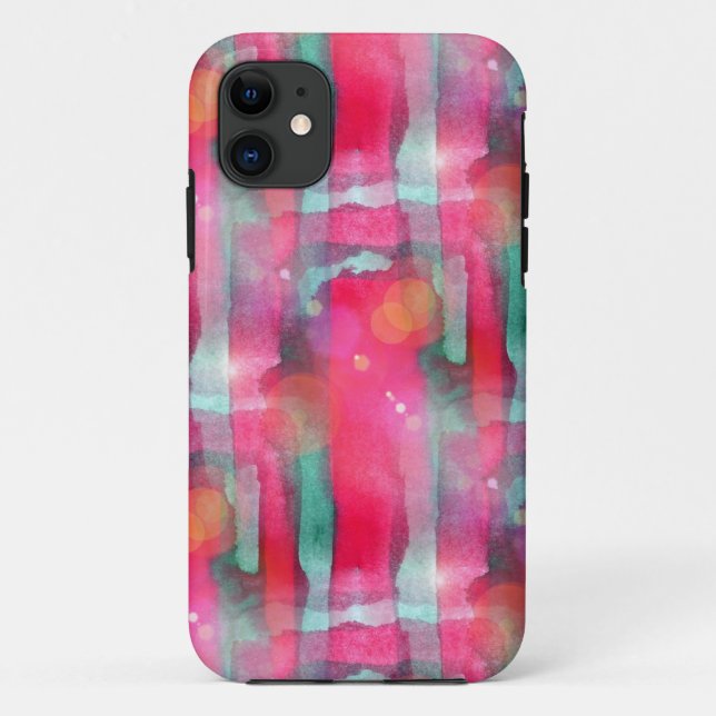 Sun glare abstract painted watercolor Case-Mate iPhone case (Back)