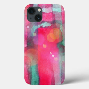 Sun glare abstract painted watercolor iPhone 13 case