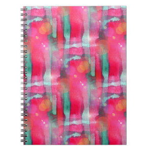 Sun glare abstract painted watercolor notebook