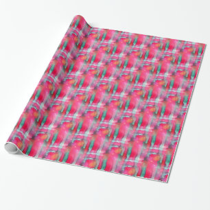 Sun glare abstract painted watercolor wrapping paper