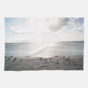 Sun Glory At The Beach Tea Towel