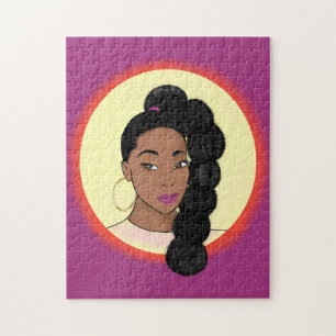 Sun Glow, Puff Ponytail Jigsaw Puzzle