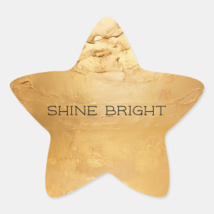 Sun Gold Star Sticker