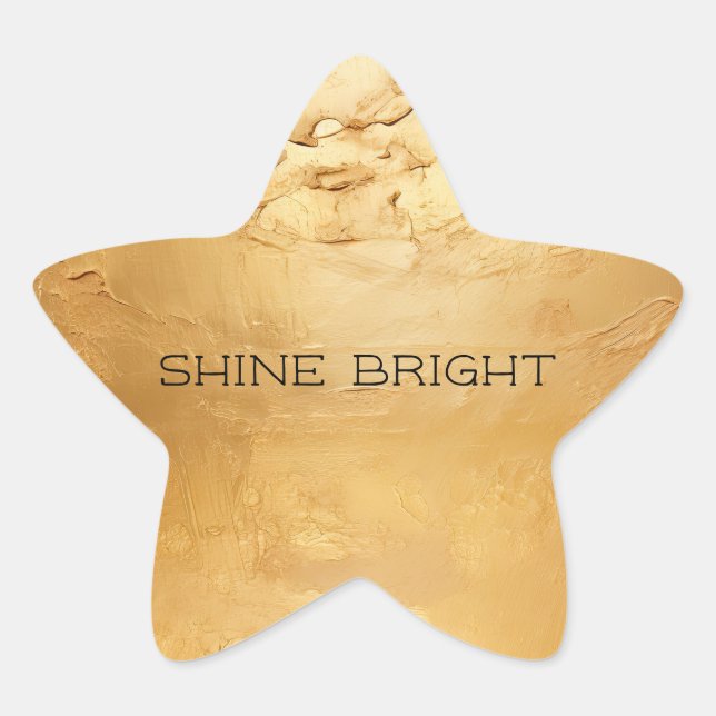 Sun Gold Star Sticker (Front)