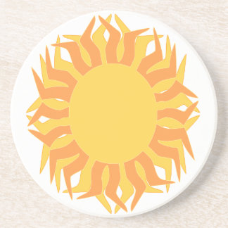 Sun Graphic Sandstone Coaster