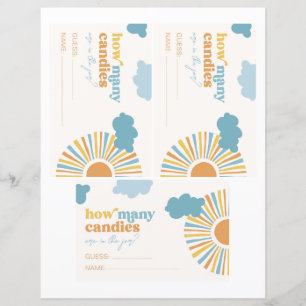 Sun Guess How Many Candies Cards