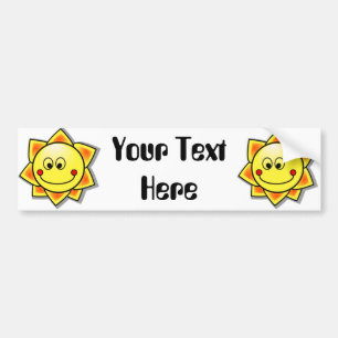 Sun Happy Sun Bumper Sticker